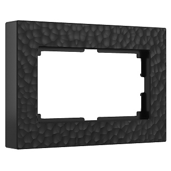 Hammer Рамка для двойной розетки (черный) Werkel