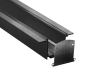 Donel встраиваемый алюминиевый профиль под шпаклевку, 40х76х3000. Цвет: Черный матовый, RAL9005,Серия:DN8ALE