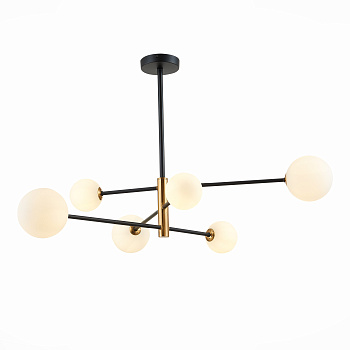 Светильник подвесной Черный, Бронза/Белый G9 6*5Вт SLE220103-06 EVOLUCE
