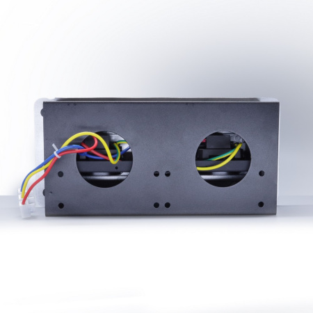 Розетка горизонтальная выдвижная 2 Euro 16А, 2 USB A с блоком 5В/2.1А, 2 RJ45 RocketSocket, проводка, цвет серый