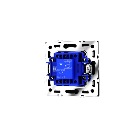 Перекрестный переключатель встраиваемый Voltum S70 одноклавишный 10А, (графит)