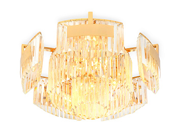 Потолочная люстра TR5093/10 GD/CL золото/прозрачный E14/10 max 40W D680*320 Ambrella Light