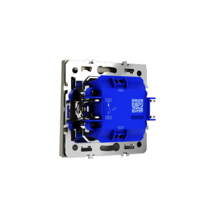 Выключатель встраиваемый Voltum S70 одноклавишный 10А, (шелк)