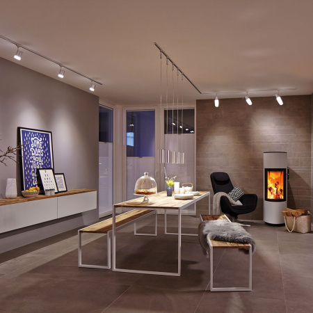 СНЯТ Светильник Feron AL156 трековый однофазный на шинопровод под лампу E14, черный