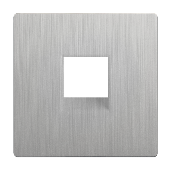 Накладка для RJ11 (серебряный рифленый) СУ IP20 Werkel