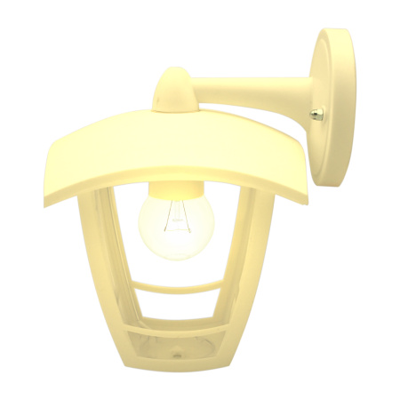 11-153 Светильник садово-парковый, настенный вниз, «Дели 2», Е27х60Вт, 4-х гранный, пластик, белый, прозрачный поликарбонат, 164х192х223мм,... APEYRON