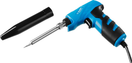 Электропаяльник 30Вт + 130Вт, керамический нагреватель, конус, пистолетная рукоятка, ТУРБО ЗУБР