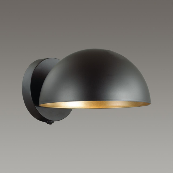 Бра с выкл.E27 1*60W 220V KENT черный,золотой LUMION