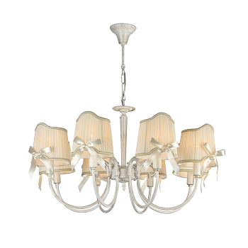 Люстра 8*E14 40Вт Белый с Золотом IP20 Kate FR2749-PL-08-WG Freya