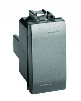 Перекрестный переключатель, черный, 1 модуль DKC