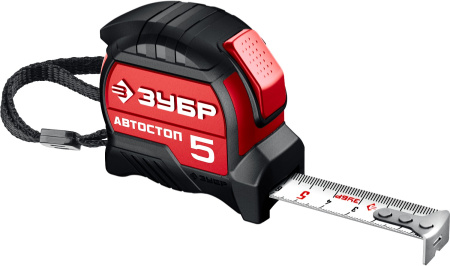 Рулетка с автостопом Автостоп 5м х 19мм ЗУБР