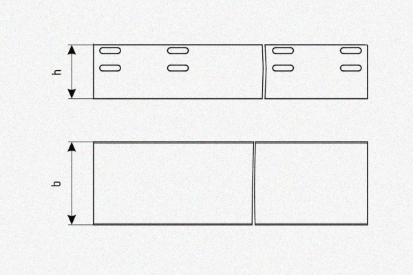 Лоток глухой ЛМГ 600х65х2000 УХЛ1, горячее цинкование, S1,5