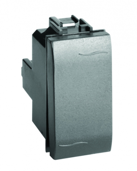 Перекрестный переключатель, черный, 1 модуль DKC