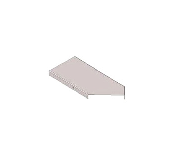 Крышка к угловому лотку замковому КЛУЗ 600-135 УT1,5 поворот на 135, оцинкованный лист, S1,5