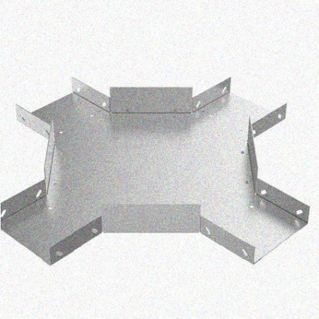 Лоток крестообразный замковый глухой КМЗГ 600х80 УТ1,5, горячее цинкование, S1,5