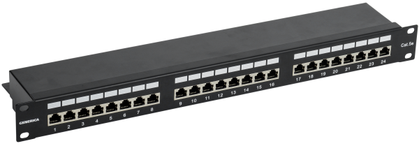 Патч-панель 1U кат.5E FTP 24 порта (Krone) GENERICA