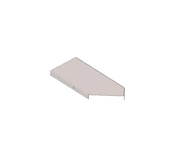 Крышка к угловому лотку замковому КЛУЗ 100-135 УT1,5 поворот на 135, оцинкованный лист, S0,7