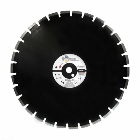 Диск алмазный отрезной 500*25,4*12 Асфальт Серебряная пайка GA776 Trio-Diamond