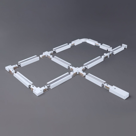 Коннектор прямой для однофазного шинопровода белый IP20 (a039598) Elektrostandard