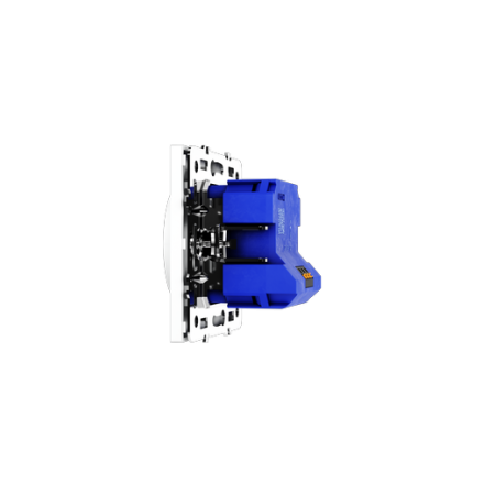 Светорегулятор встраиваемый Voltum S70 поворотно-нажимной 600 Вт, (белый матовый)