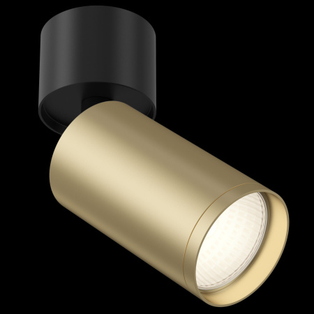 Потолочный светильник 1*GU10 10Вт Черный и Матовое золото IP20 FOCUS S C050CL-1BMG Technical