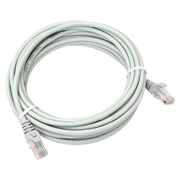 Патч-корд TERACOM PRO Cat,5E неэкранированный UTP оболочка LSZH серый (5,0м) EKF