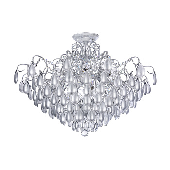 Люстра 9*E14 40Вт Серебро IP20 Chabrol FR2302CL-09S Freya