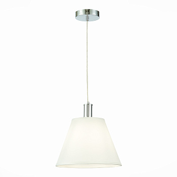 Светильник подвесной Хром/Белый E27 1*60Вт SLE111303-01 EVOLUCE