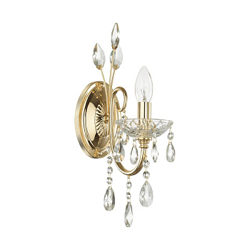 Бра E14 40W VERSIA золотой/хрусталь ODEON LIGHT