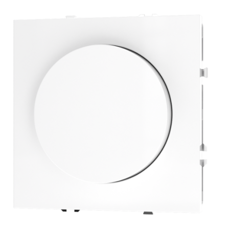 Светорегулятор встраиваемый Voltum S70 поворотно-нажимной 600 Вт, (белый глянцевый)