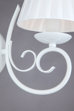 Бра в классическом стиле с абажуром 1*E14 40Вт белый IP20 Severina (280/1 белый) Bogate's