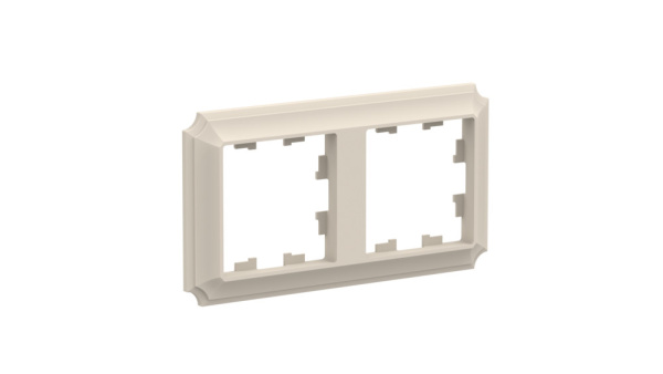 ATLASDESIGN ANTIQUE 2-постовая РАМКА, универсальная, БЕЖЕВЫЙ Schneider Electric