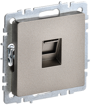 BRITE Розетка компьютерная RJ45 кат.5E РК10-БрШ шампань IEK