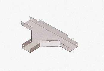 Лоток тройниковый глухой ОТГ 300х80 УХЛ1, горячее цинкование, S1,0
