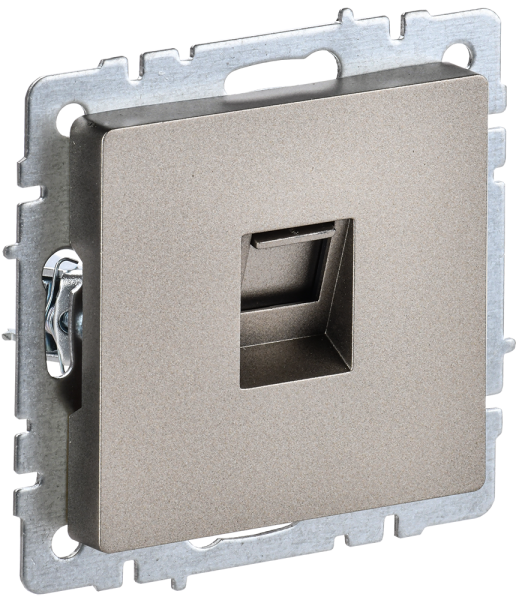 BRITE Розетка компьютерная RJ45 кат.5E РК10-БрШ шампань IEK