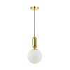 Подвес E27 1*40W (тип лампы СВЕЧА ) 220V OKIA золотой/белый ODEON LIGHT