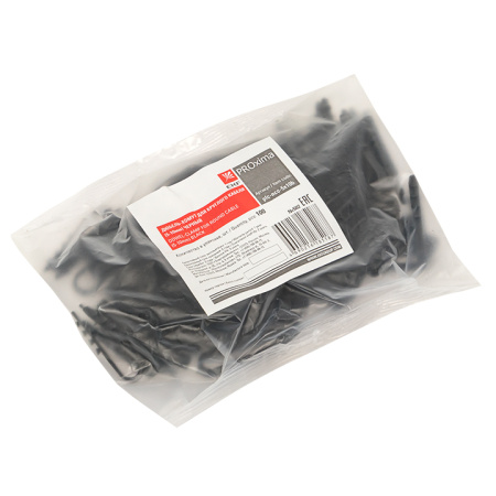 Дюбель-хомут для круглого кабеля (5-10мм) черный (100шт) PROxima EKF