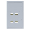 Щит этажный 4 кв, без слабот, отс, (1010х650х160) IP31 PROxima EKF