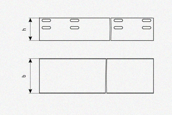 Лоток глухой ЛМГ 600х50х3000 УХЛ1, горячее цинкование, S1,5