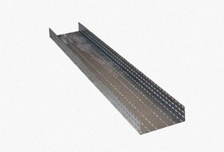 Лоток перфорированный ЛМ 300х40х3000 УТ1,5, нержавеющая сталь, S1,5