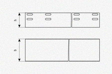 Лоток глухой ЛМГ 600х100х2000 УТ1,5, горячее цинкование, S1,5