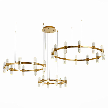 Люстра подвесная Латунь/Прозрачный LED 54*2,5Вт 4000К SL6007.203.54 ST LUCE