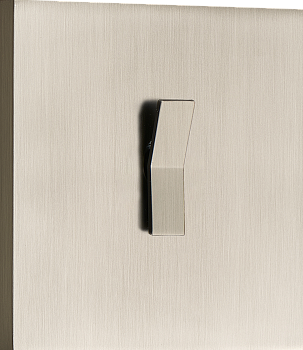 Donel N96 Переключатель на 1 тумблер, клавиша Angle, 10AX 250V, Никель, серия DT