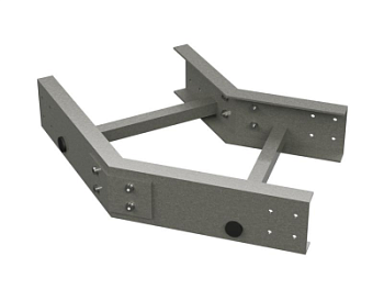 Угол горизонтальный 45° 150x900 R300, стеклопластик G5 DKC