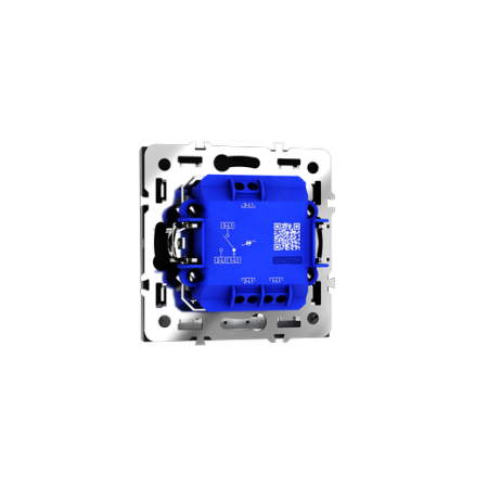 Проходной переключатель встраиваемый Voltum S70 одноклавишный с подсветкой 10А, (графит)