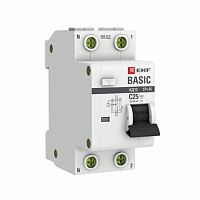 Дифференциальный автоматический выключатель АД-12 АВДТ 1П+N 25А С 4,5кА 30мА Basic EKF