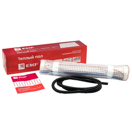 Мат нагревательный двухжильный "Уют" 3,5 кв, м, 525 Вт EKF