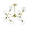 Люстра на штанге E14 220V EVERLY золотой B LUMION