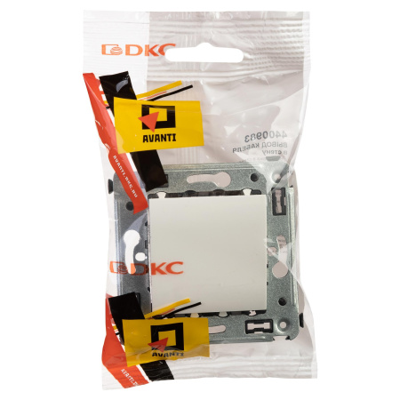 Вывод кабеля из стены "Avanti", "Белое облако" DKC