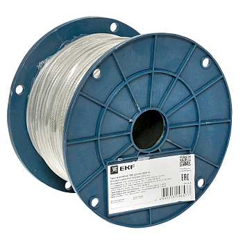 Трос в оплетке ПВХ 2/3мм EKF